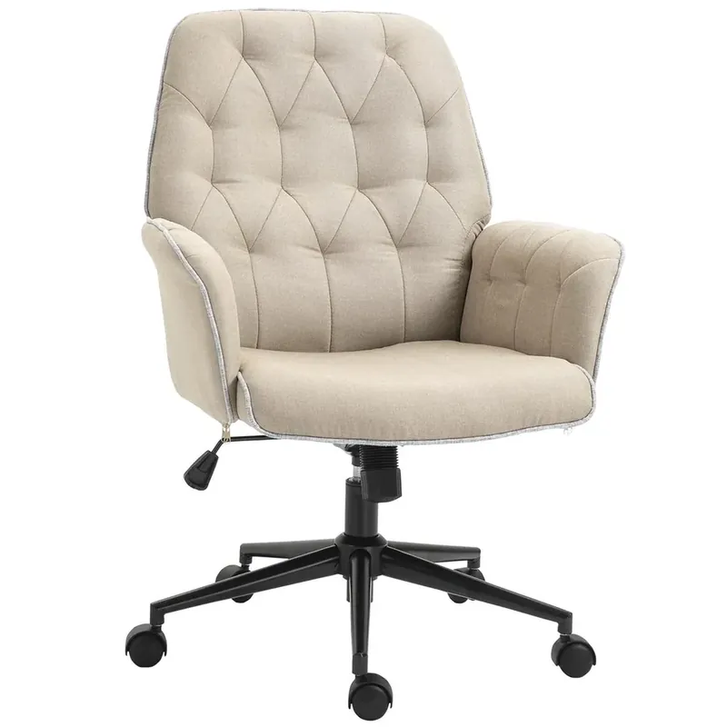 HOMCOM Bürostuhl mit Wippfunktion Drehstuhl Home-Office-Stuhl höhenverstellbarer Schreibtischstuhl ergonomisch 360°-Dreh Billig